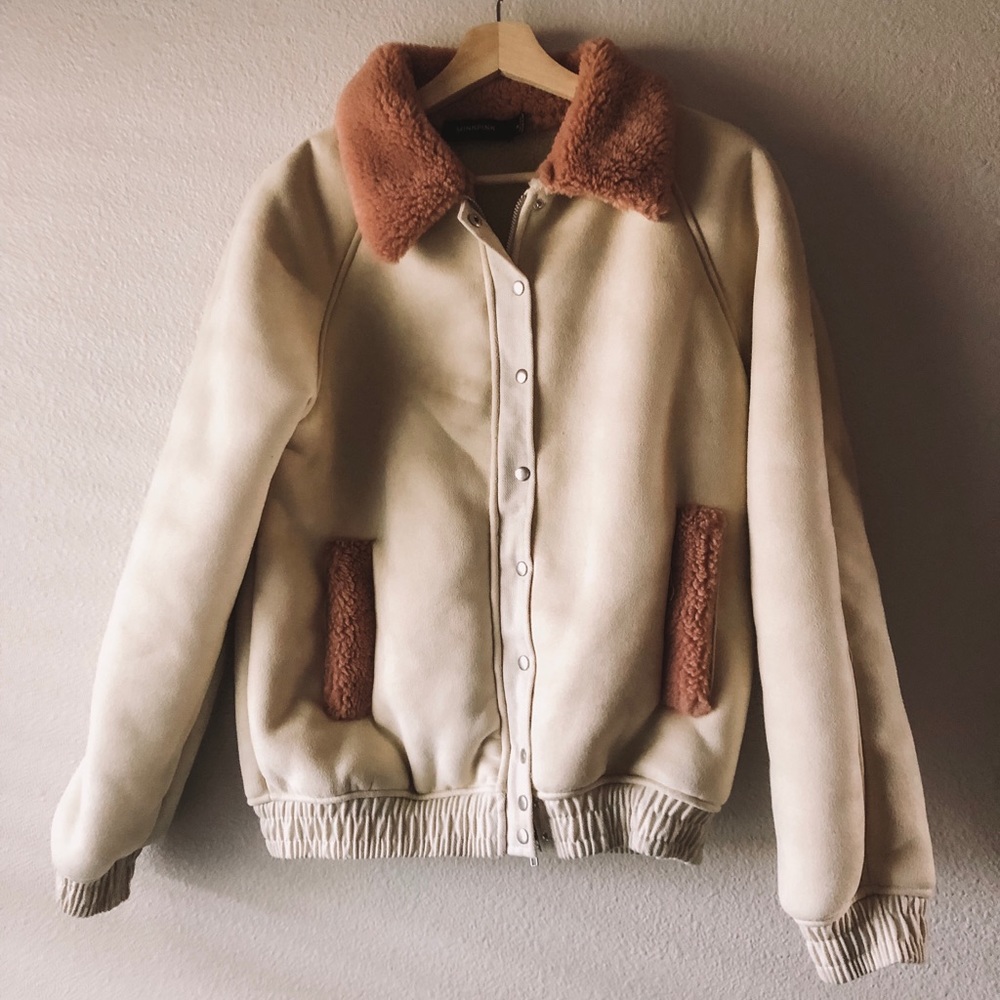 Mink pink jacket!